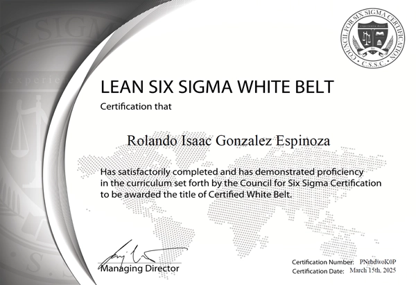 Lean Six Sigma White Belt